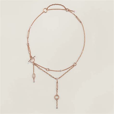 hermes ancre necklace|chain d'ancre lariat necklace.